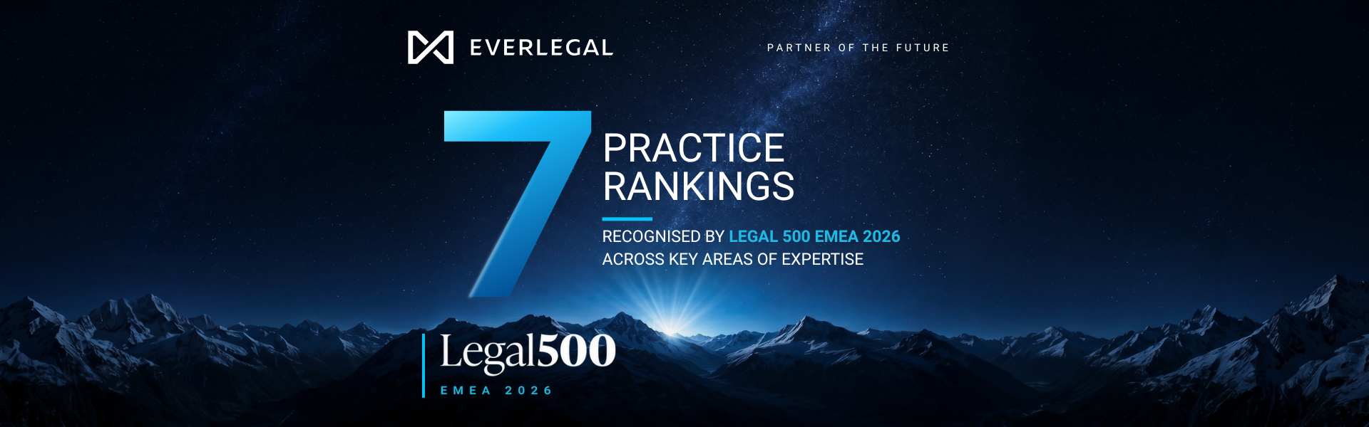 EVERLEGAL відзначено серед провідних юридичних фірм у рейтингу Legal 500 EMEA 2026
