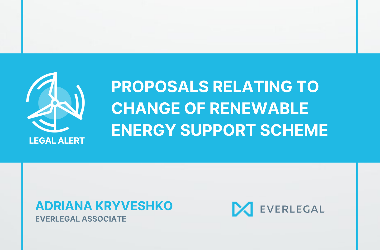 Proposals relating to change of renewable energy support scheme